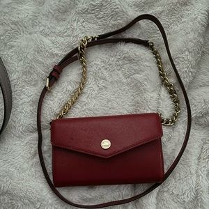 Red Michael Kors, Crossbody wallet bag